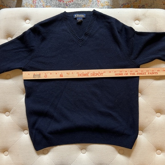 Men’s medium 100% lambswool Brooks Brothers sweater - Picture 4 of 4